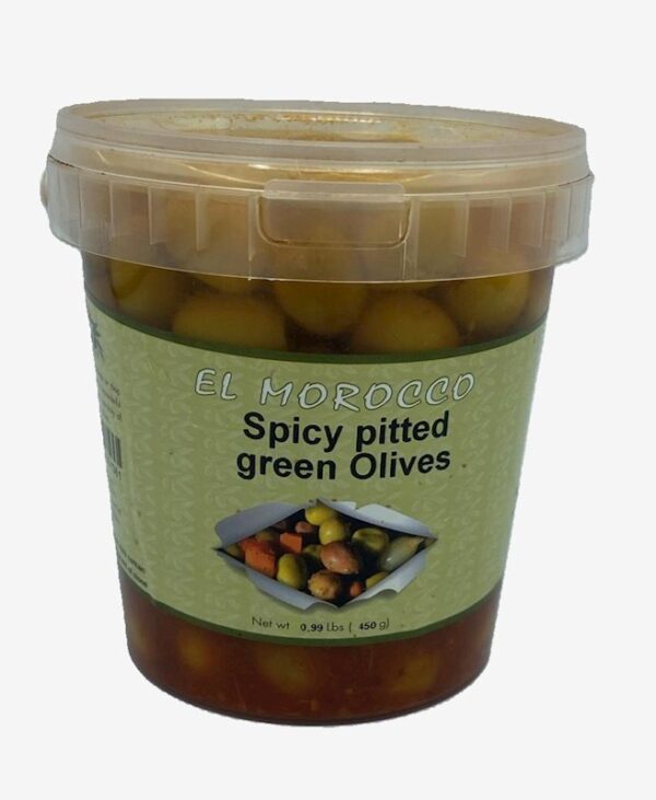 El Morocco Spicy Pitted Olives 450g X 6