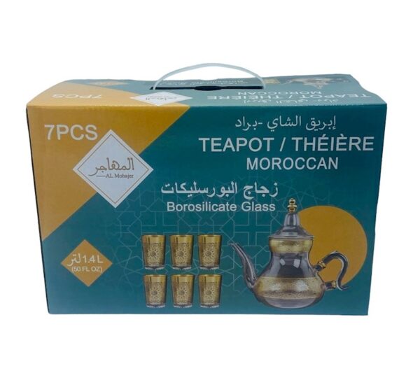 Teapot Glass 7 PCS 1.5L (6 Cups)