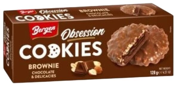 Bergen Obsession Cookies Brownie Chocolate & delicacies 128g X18