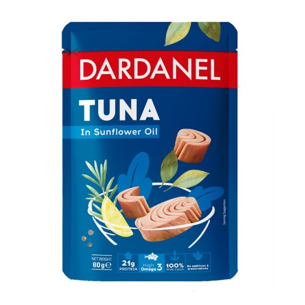 Dardanel Tuna In Sunflower Oil 2.82oz (80g) Pouch