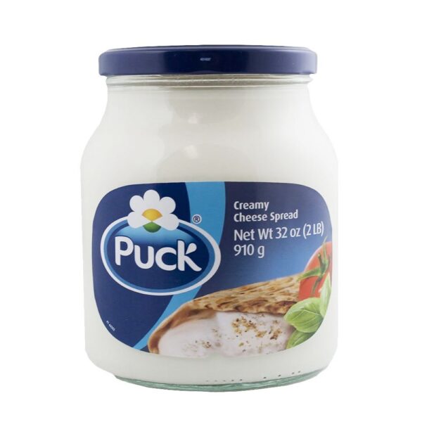 Puck Cream Cheese 32oz (907g) Jar glass
