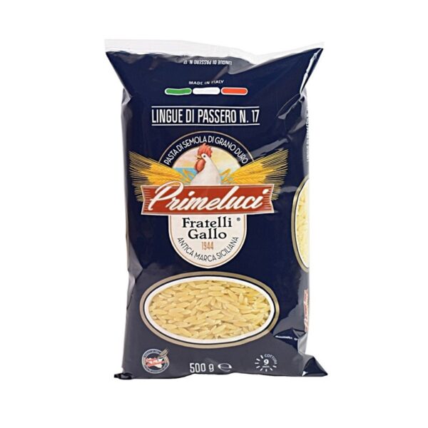 Primeluci LINGUE DI PASSERO N.17 Pasta 500g