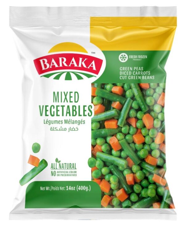 Baraka Frozen Mixed Vegetables 400g