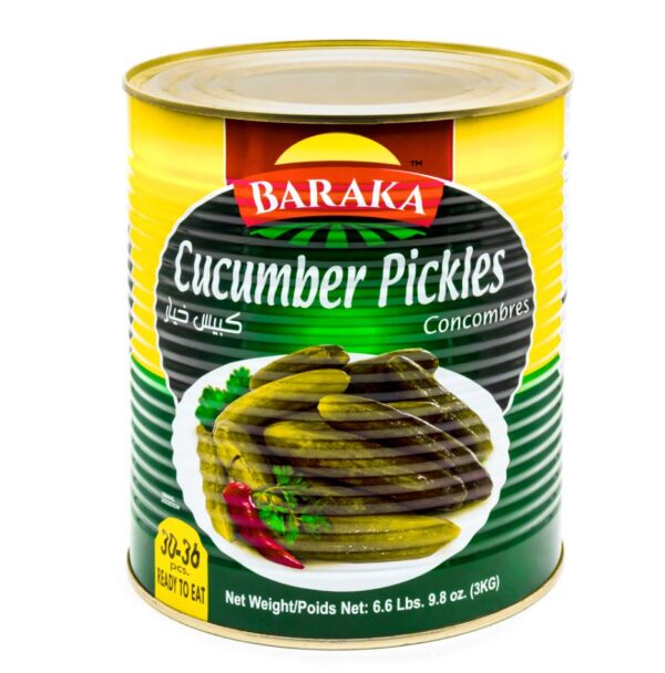 BARAKA Cucumber pickles TIN 3000 g