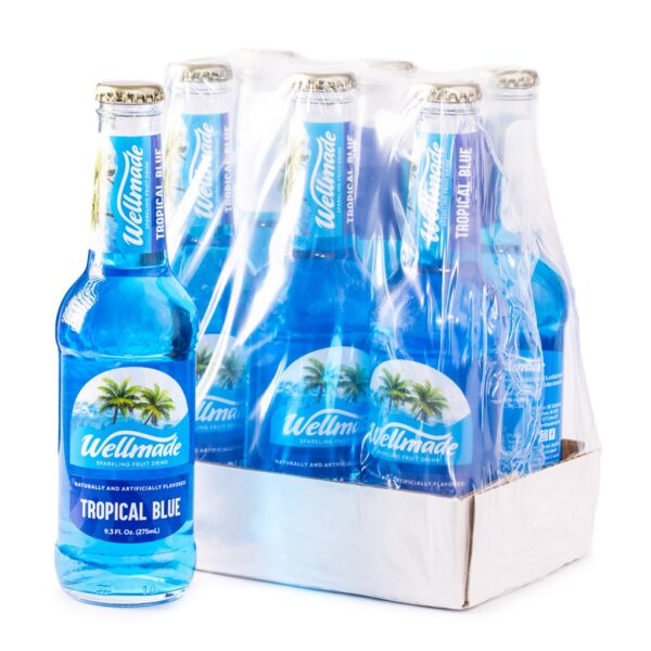 Wellmade Tropical Blue Sparkling Drink 9.3 Fl oz