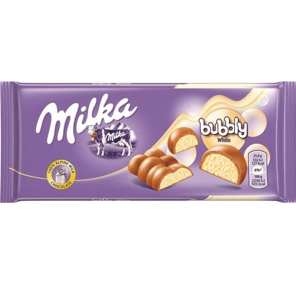 Milka Bubbly White 95g