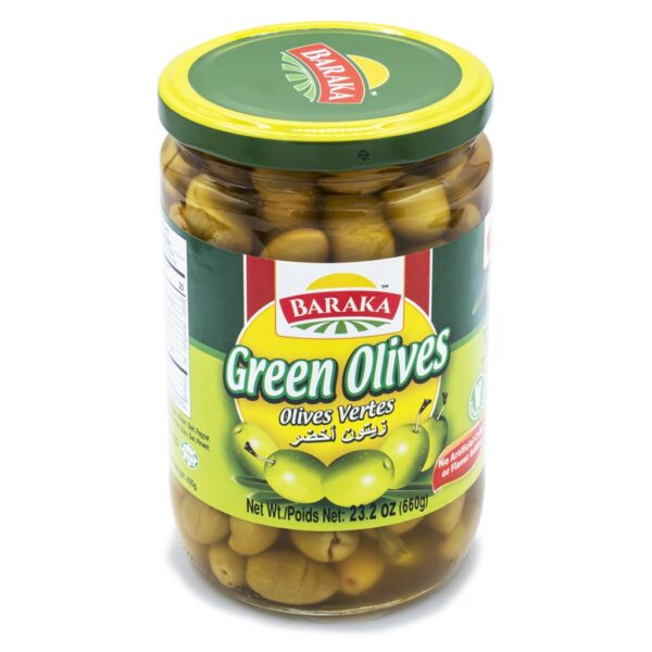 Baraka Olives Green 660g
