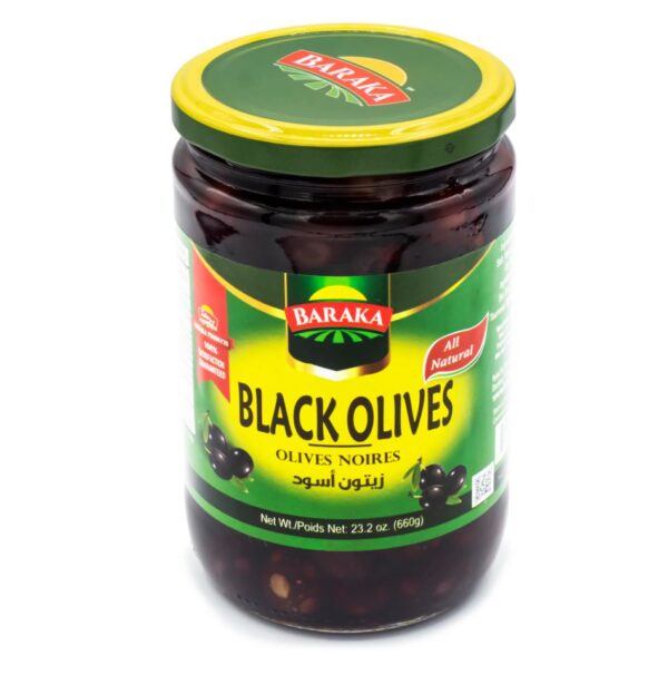 Baraka Olives Black Jars 660 g