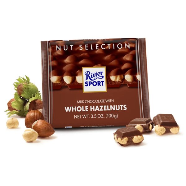 Ritter Milk Whole Hazlenut 100g