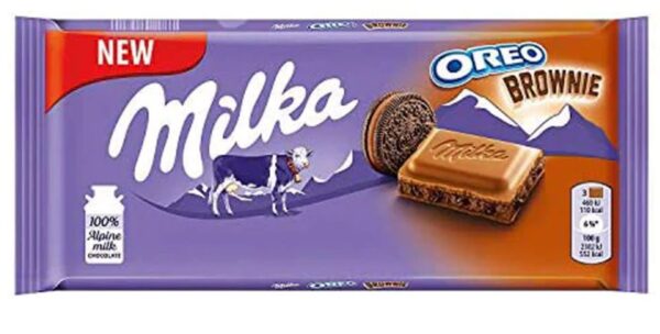 Milka Oreo Brownie Chocolate Tablet 100g