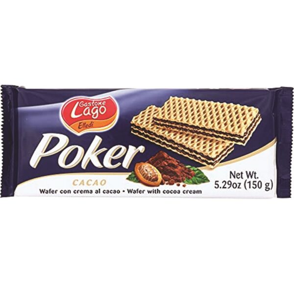 Lago Cocoa Poker Wafers 150g