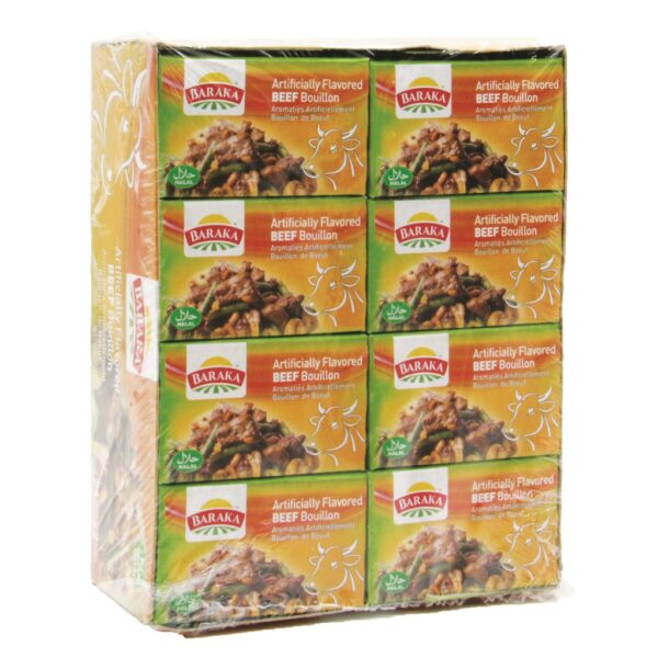 BARAKA BEEF Artificially Flavored Bouillon Cubes Displays