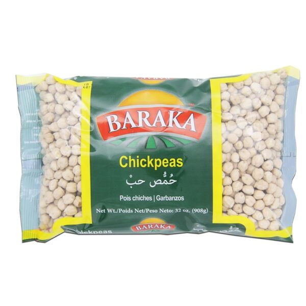Baraka Dry Chickpeas Packed in Bags 908g