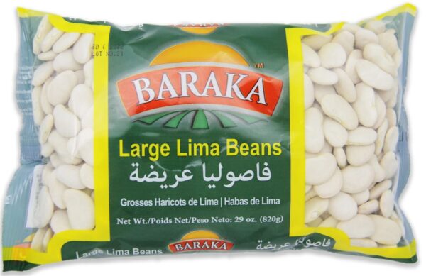 Baraka Large Lima Beans Packed in Bags 820g