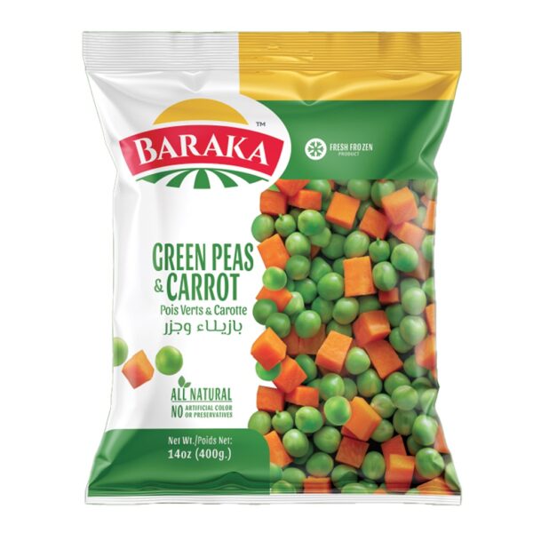 Baraka Frozen Peas & Carrots 400g