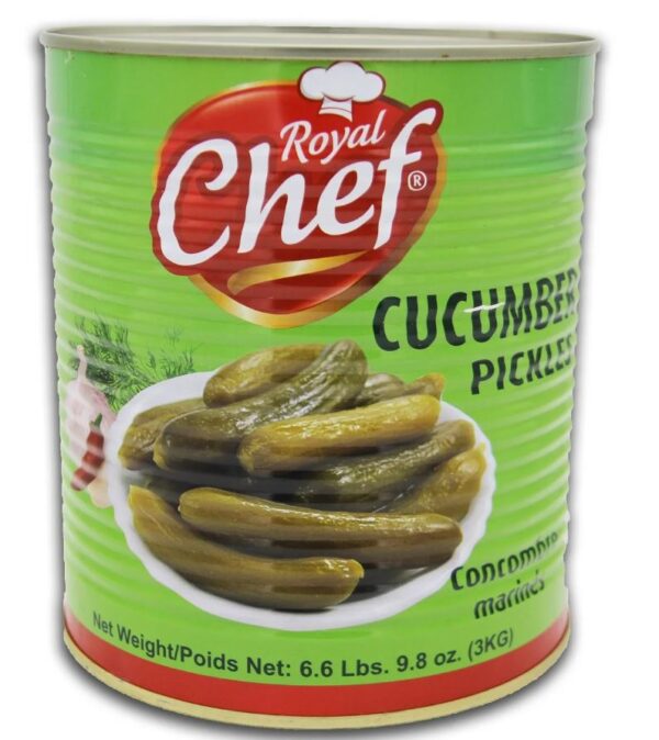 Royal Chef Cucumber pickles Tin 6.6 Lbs. 9.8 oz. (3KG)
