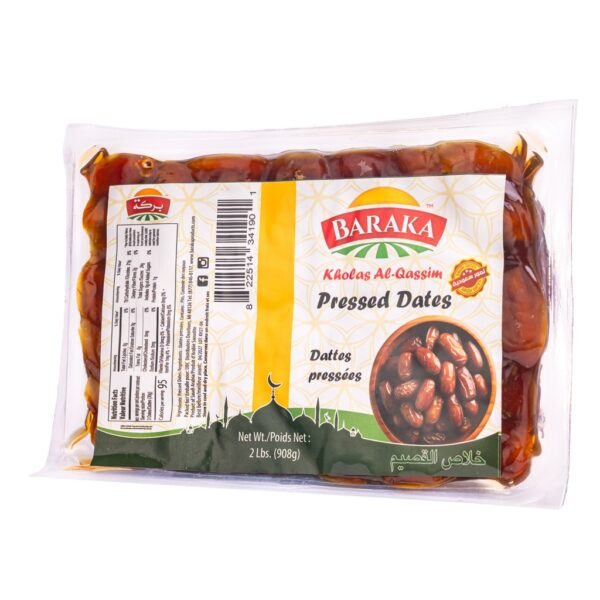 Baraka Kholas Al-Qassem Pressed Dates 908g Vacuum Pack
