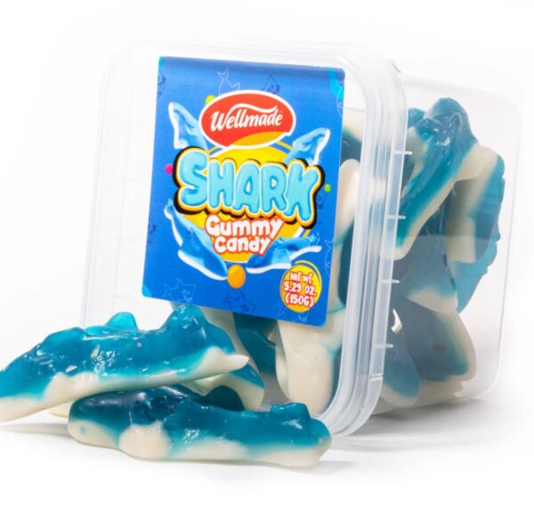 Wellmade Gummy Blue Shark 150g Tubs