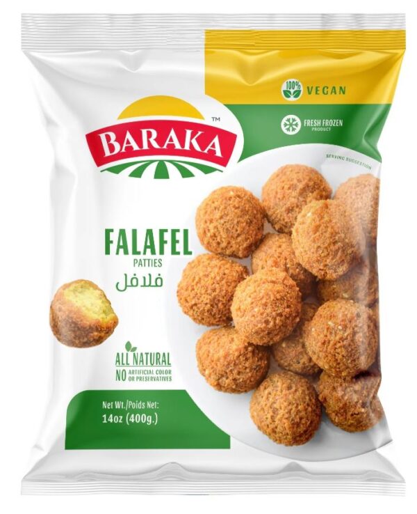 Baraka Frozen Half-Cooked Falafel 400 GM