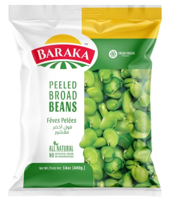 Baraka Frozen Split Peeled Broad Beans 400g