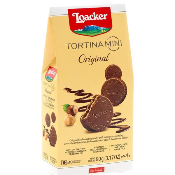 Loacker Tortina Mini Original/Hazelnut 90 g Gable Box