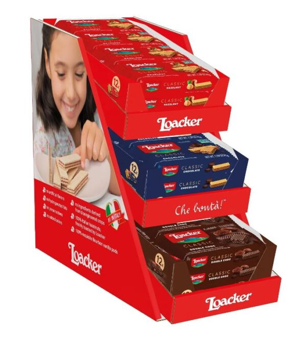 Loacker Classic 45g (+3 Refill) assorted - Counter display