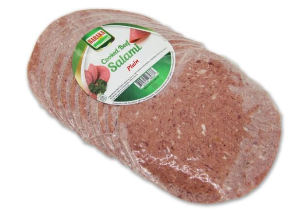 Baraka Cooked Sliced Beef Salami PLAIN 10 Lbs