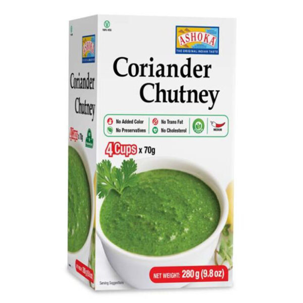 Ashoka Coriander Chutney Frozen 9.8oz (280gms)
