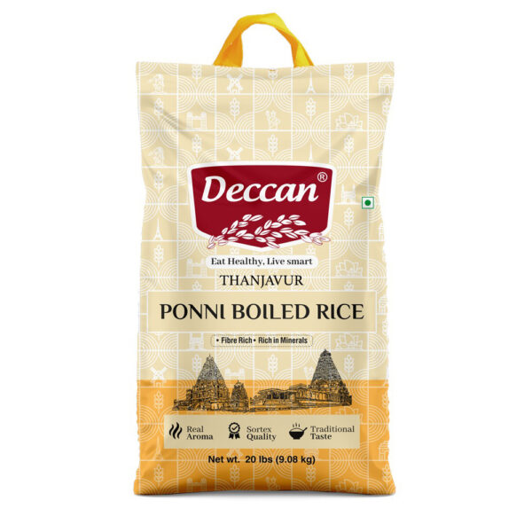 Deccan Ponni Boiled Rice 20 lbs