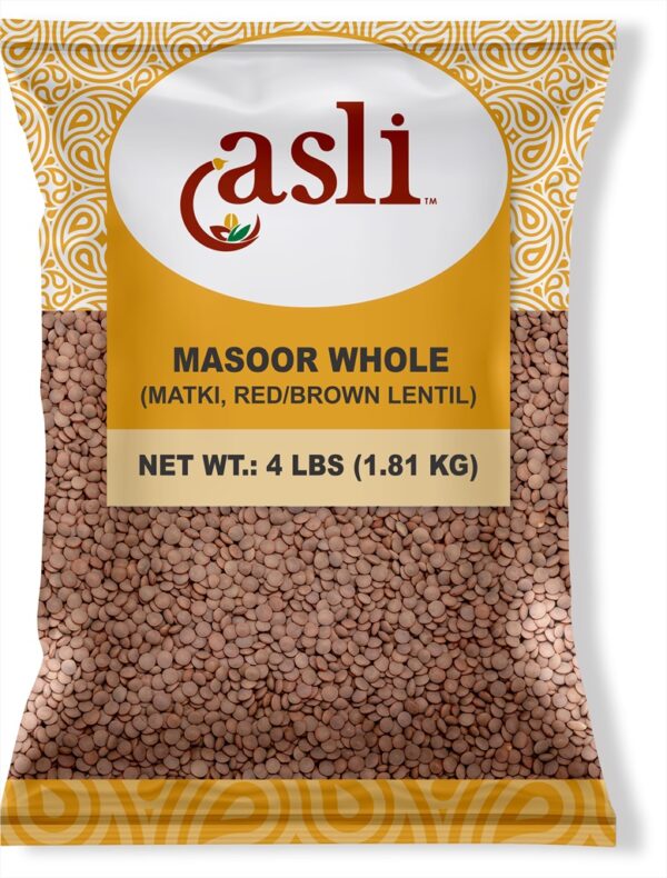 Asli Masoor Whole (Matki) 4 lbs