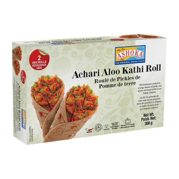 Ashoka Achari Aloo Kathi Roll 12 x 300 gms (2 rolls)