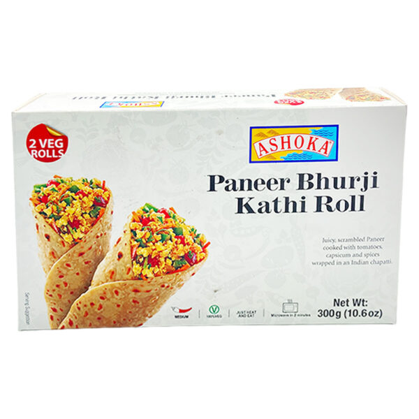 Ashoka Paneer Bhurji Kathi Roll 12 x 300 gms (2 rolls)