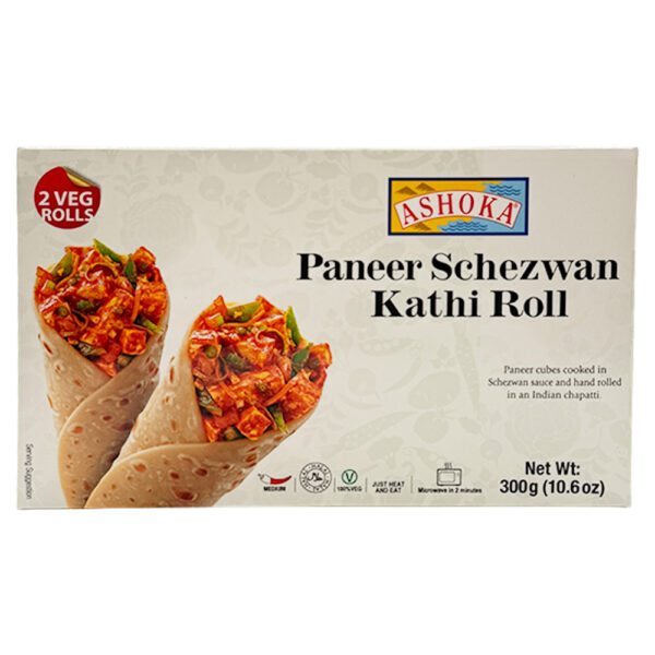 Ashoka Paneer Schezwan Kathi Roll 12 x 300 gms (2 rolls)