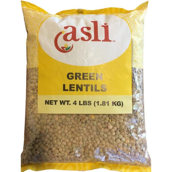 Asli Green Lentils 4 lbs