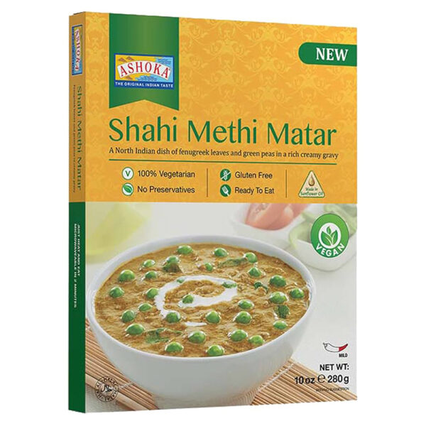 Ashoka RTE Shahi Methi Matar (Vegan) Curry 280gms