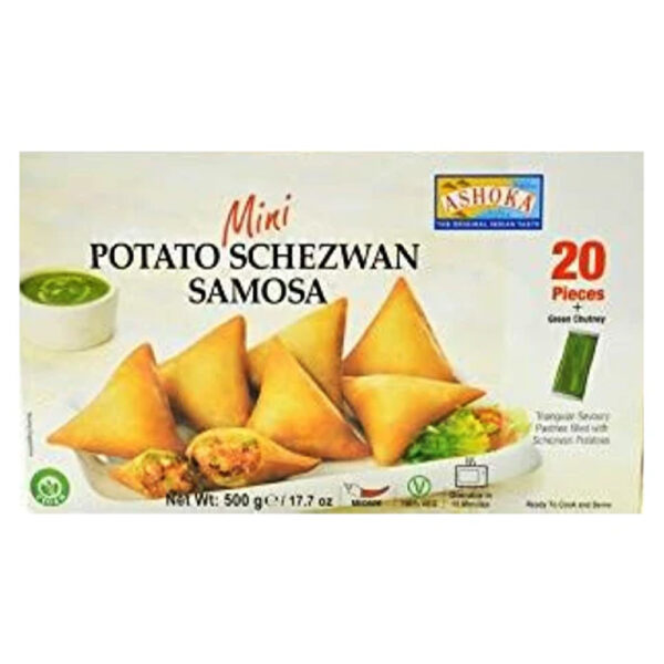 Ashoka Mini Potato Schezwan Samosa with Chutney 12 x 500gms