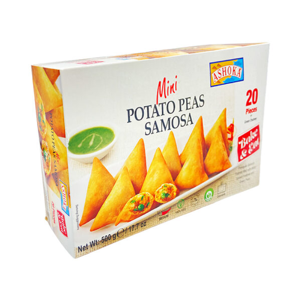 Ashoka Mini Potato Peas Samosa with Chutney 12 x 500gms