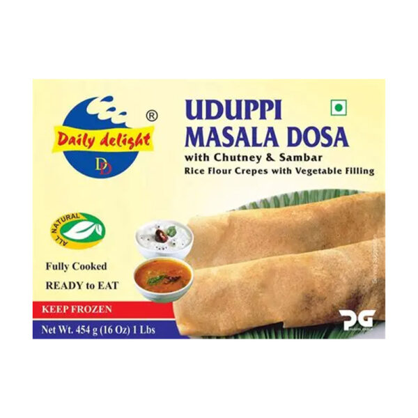 Daily Delight Masala Dosa Uduppi with Chutney & Sambar 28 x 454gms