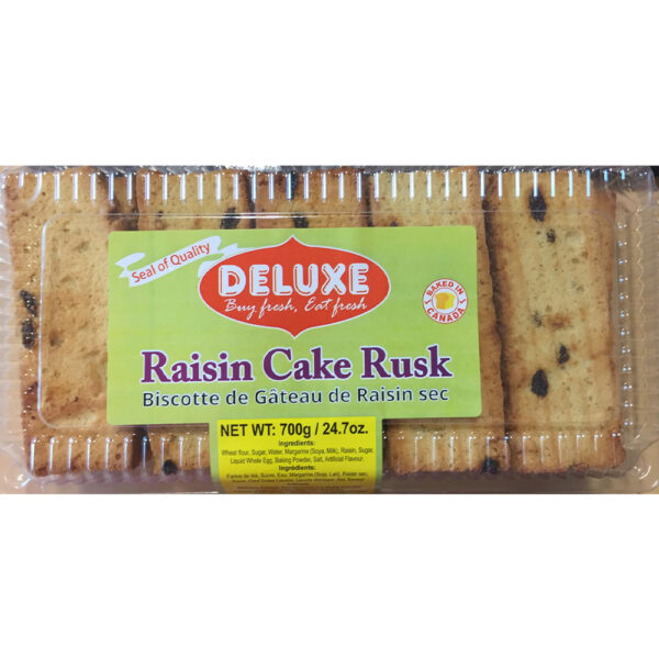 Deluxe Raisin Cake Rusk 14 x 650gms