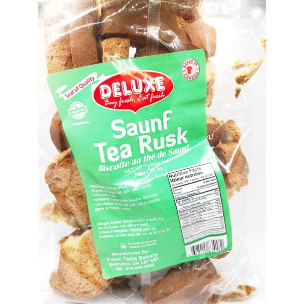 Deluxe Saunf Tea Rusk Fennel 18 x 200gms