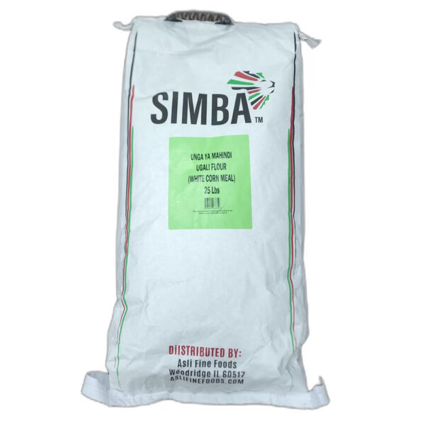 Simba White Corn Meal 25 lbs (Green)