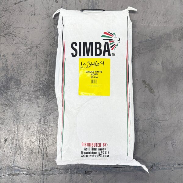 Simba Whole White Corn 25 lbs