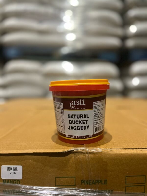 Asli Natural Sugarcane Jaggery (Bucket) 1kg