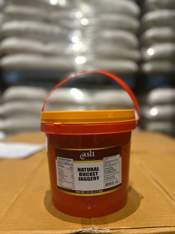 Asli Natural Sugarcane Jaggery (Bucket) 5kg