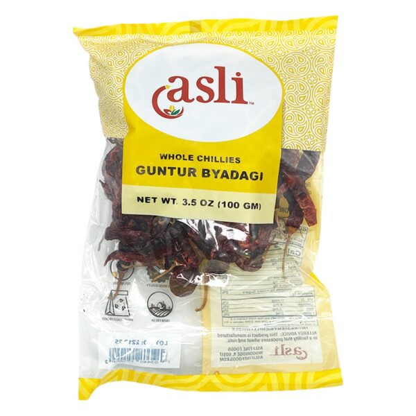 Asli Byadgi Guntur Chillies Whole 20 x 100gms