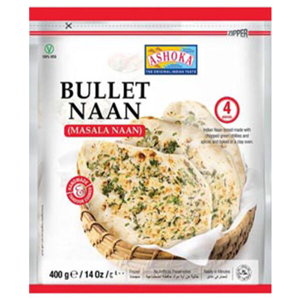 Ashoka Bullet Naan 24 x 400gms