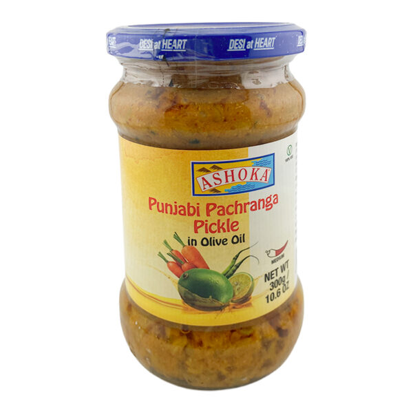 Ashoka Punjabi Pachranga Mango Pickle in Olive Oil 300gms