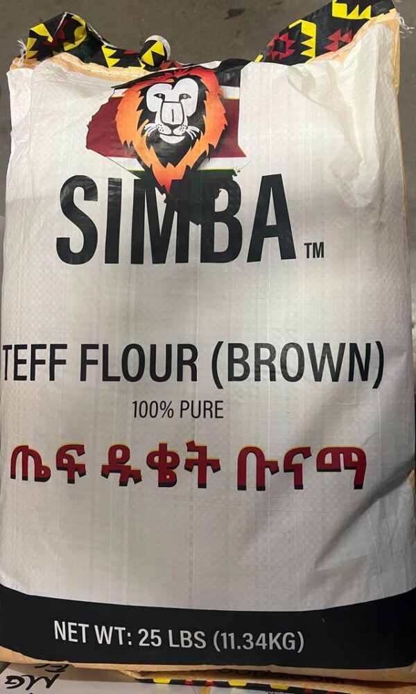 Simba Brown Teff Flour 25lbs