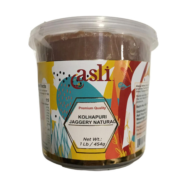 Asli Kolhapuri Jaggery Container 20 x 454gms (1bs)