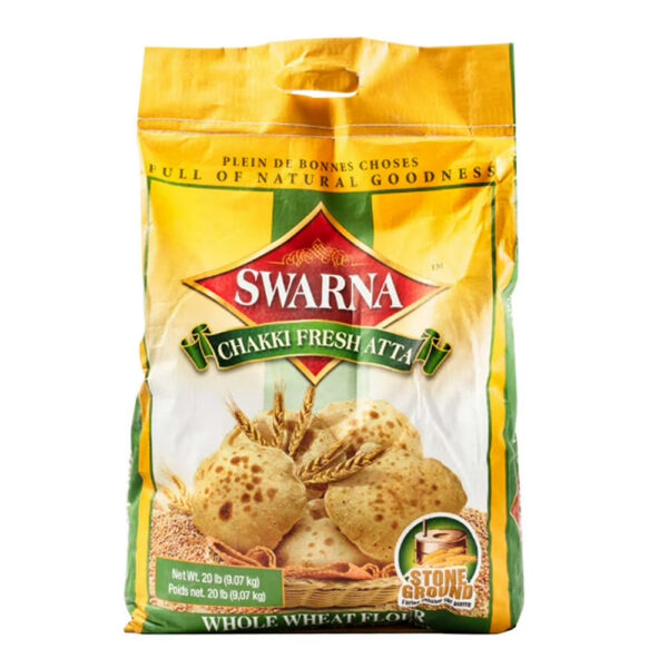 Swarna Atta Whole Wheat Flour 20lbs